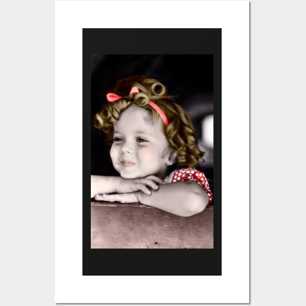 Shirley Temple in Red Wall Art by RetroSalt